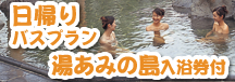 湯あみの島入浴券付プラン日帰りの旅