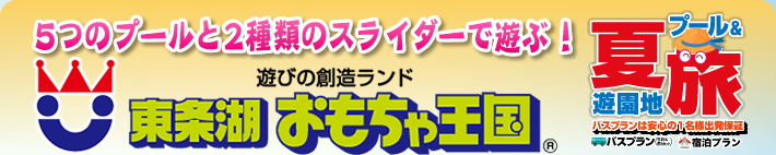 5つのプールと2種類のスライダーで遊ぶ！遊びの創造ランド「東条湖おもちゃ王国」